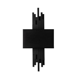 Opviq Axís - 15104 Lámpara de Pared de Metal y Tela Negra